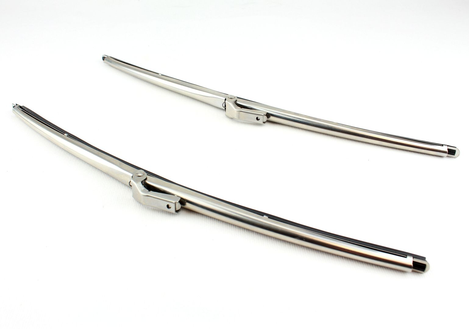15" Stainless Steel Front Windshield Wiper Blades Style PAIR eBay